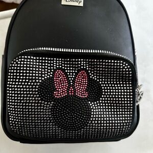 Disney Black Backpack with Zipper Detail